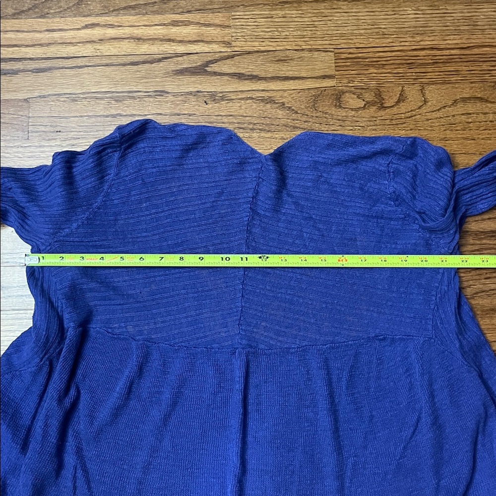 Eileen Fisher Purple Open Front Sweater- Size L - Picture 7 of 7
